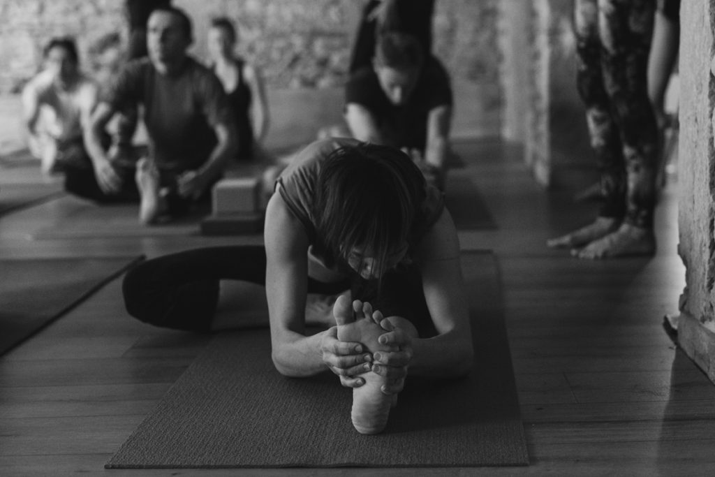 Photo de pratique du yoga